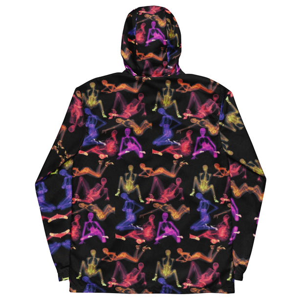 Neon Boolin Skeleton Stripper Windbreaker